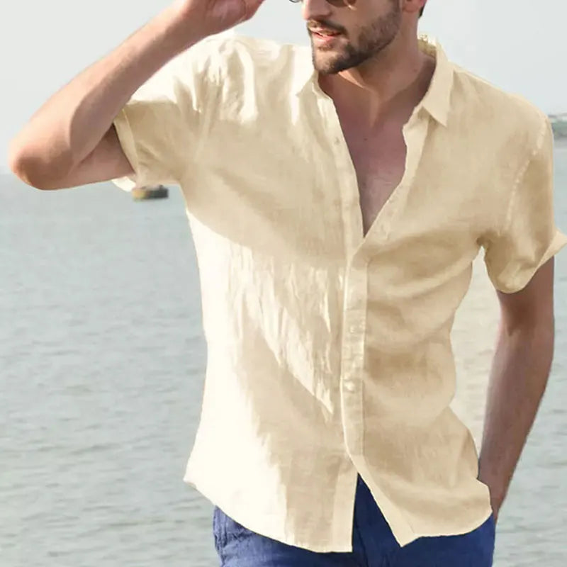 Casual Short Sleeve Shirt Leisure Street Wear