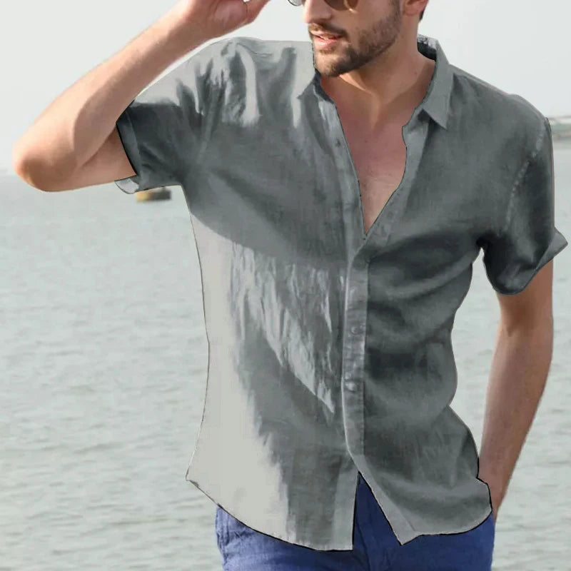 Casual Short Sleeve Shirt Leisure Street Wear