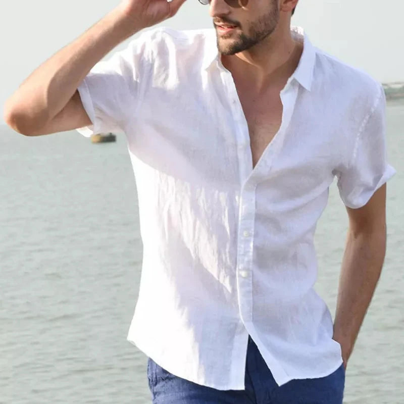 Casual Short Sleeve Shirt Leisure Street Wear