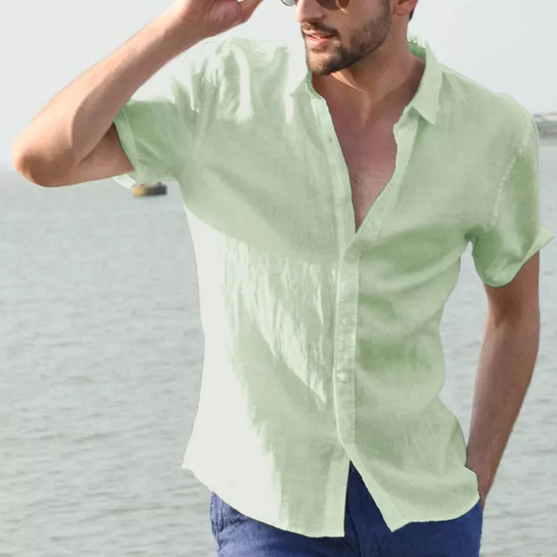 Casual Short Sleeve Shirt Leisure Street Wear