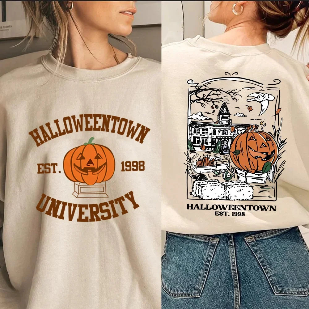 Halloweentown Sweatshirt Printed Pumpkin