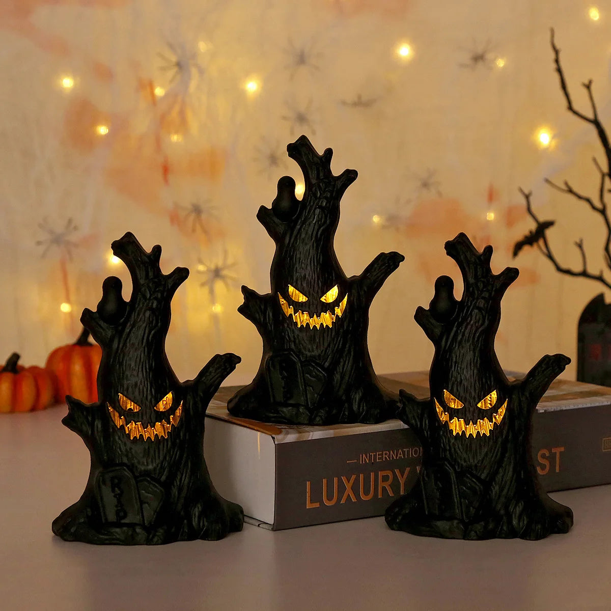Halloween Decoration Ghost Tree Led Night