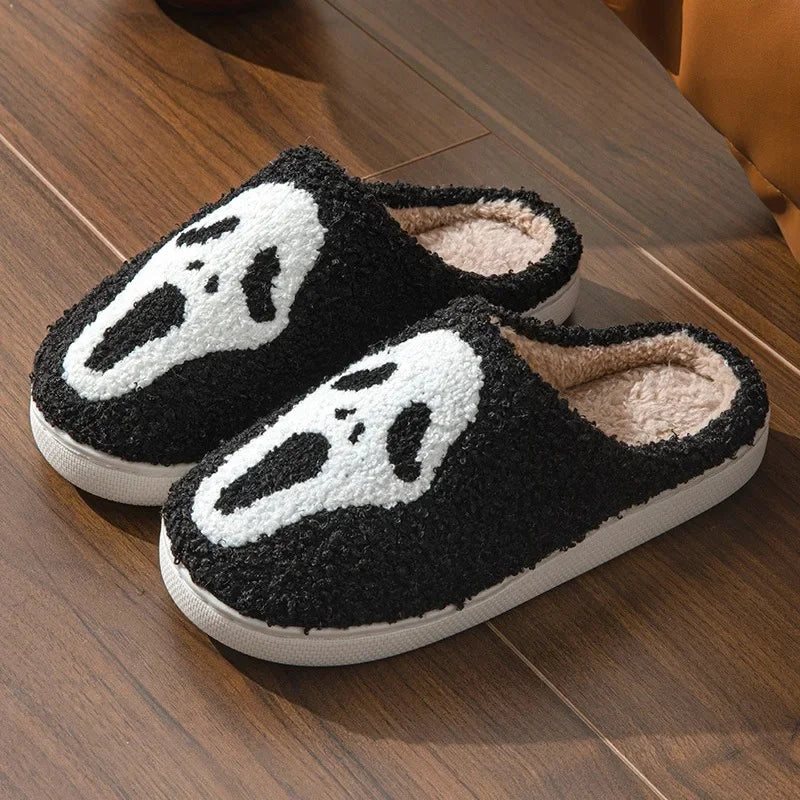 Halloween Slippers Embroidered Indoor