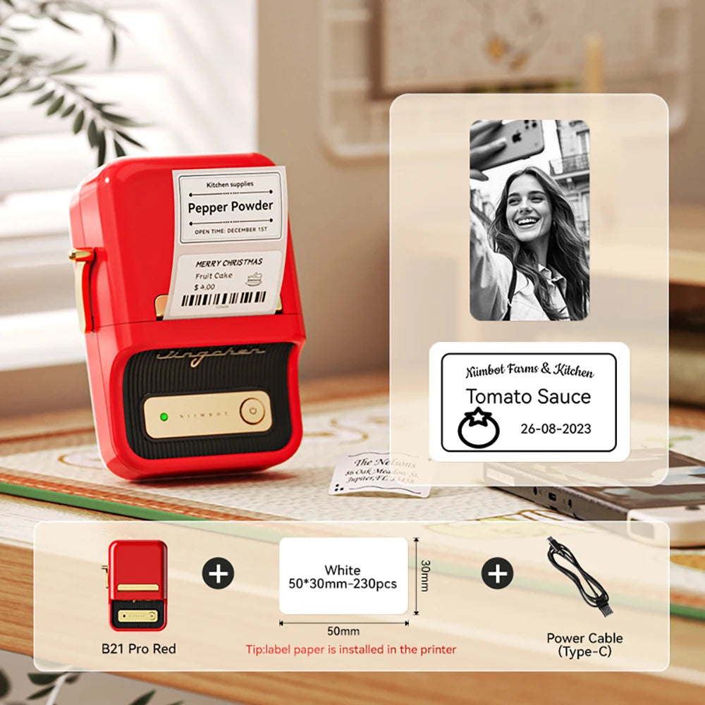 Niimbot B21 Pro portable label printer