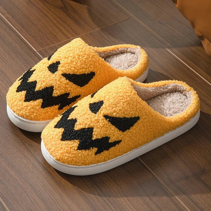 Halloween Slippers Embroidered Indoor