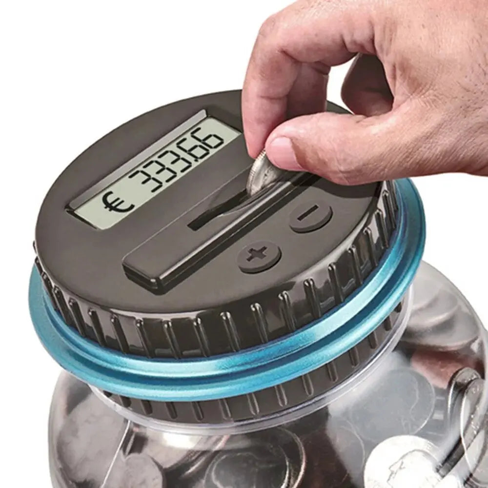Digital Coin Counting Money Jar