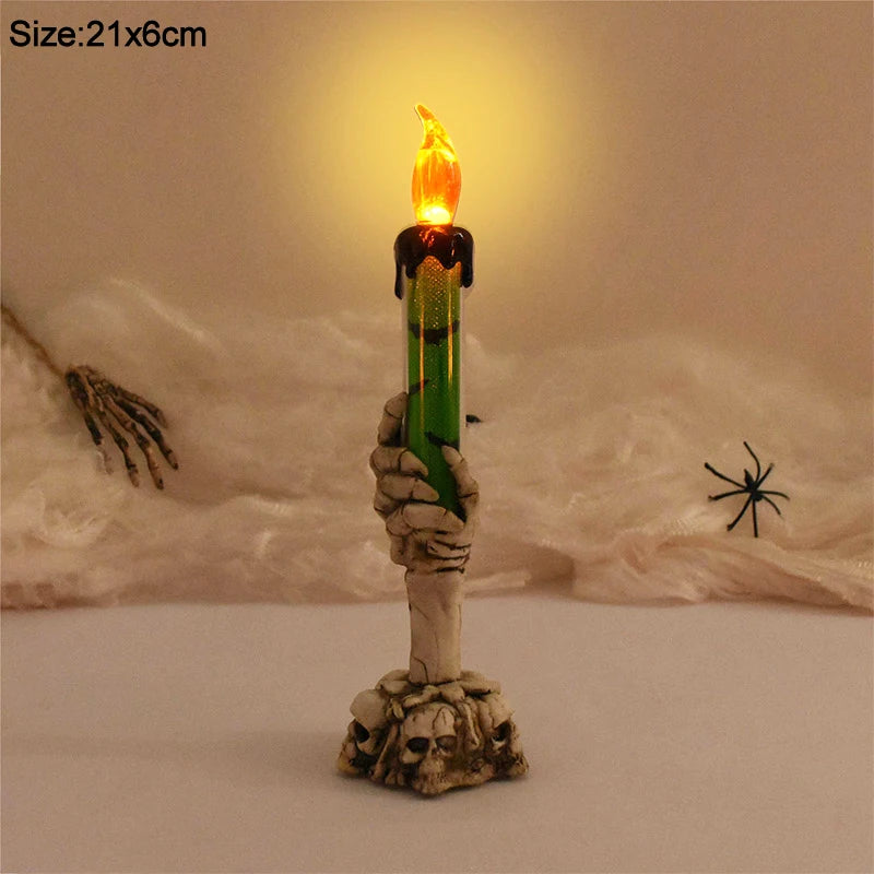 Halloween Led Candles Skeleton Ghost Hands