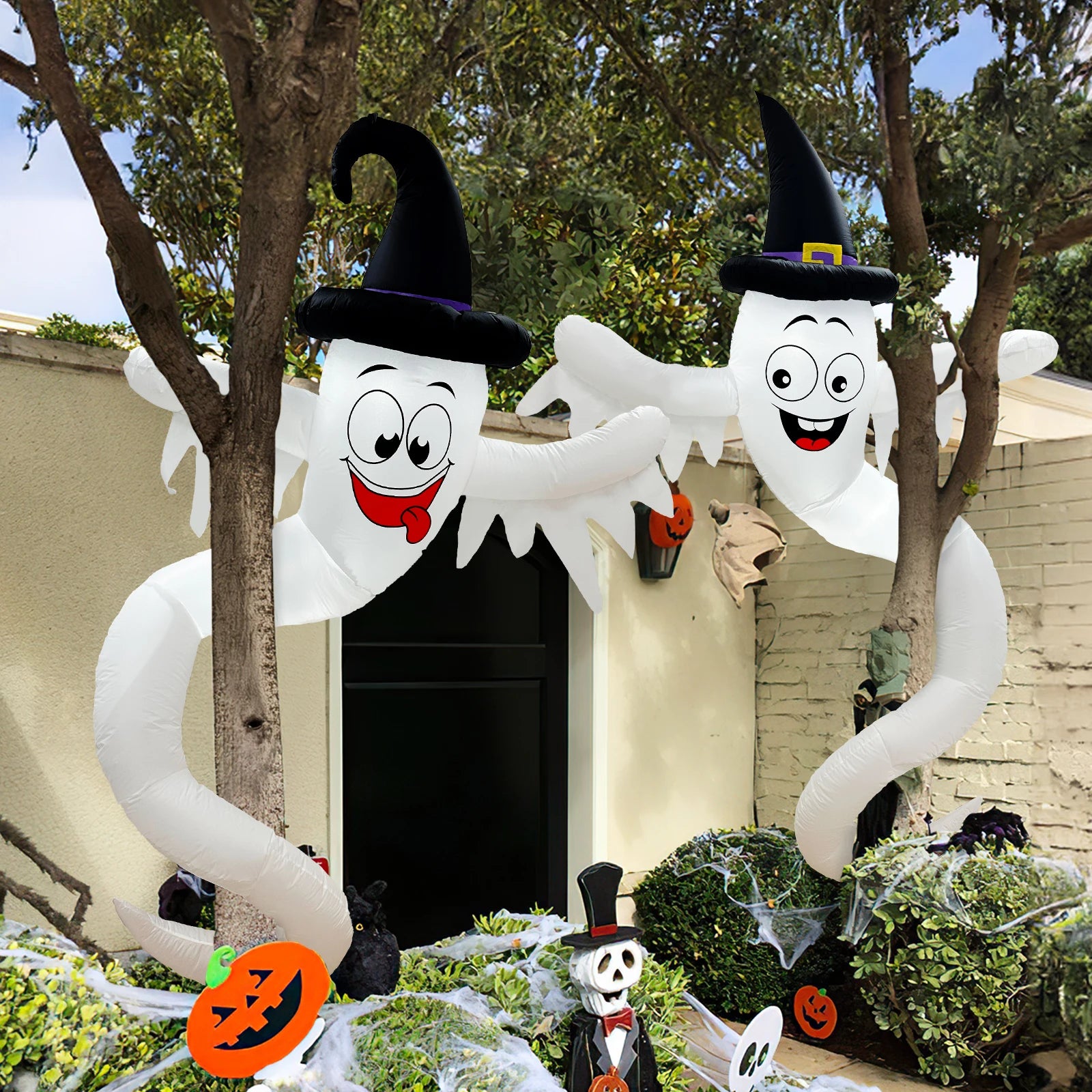 2 pcs Halloween Inflatables Outdoor Decor