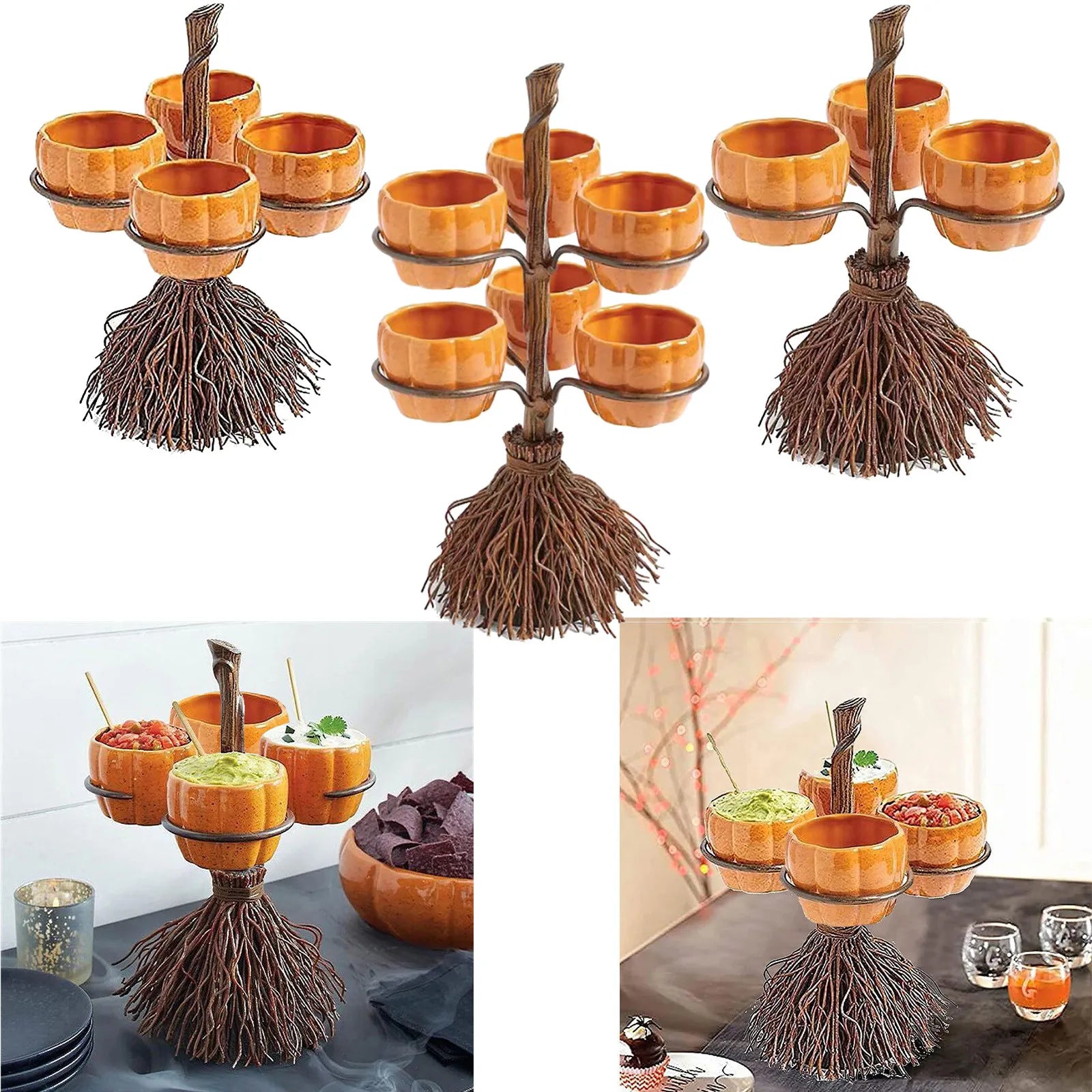 Halloween Pumpkin Snack Bowl Rack Fruit