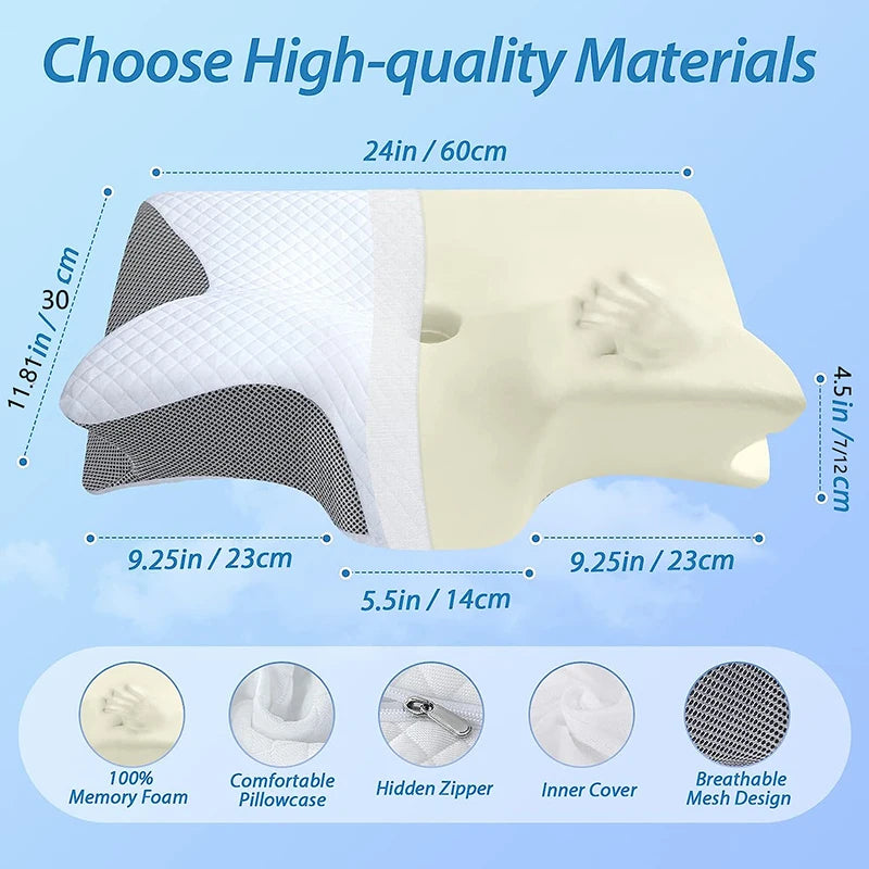 Orthopaedic Memory Foam Pillow – Ergonomic Comfort for Perfect Nights