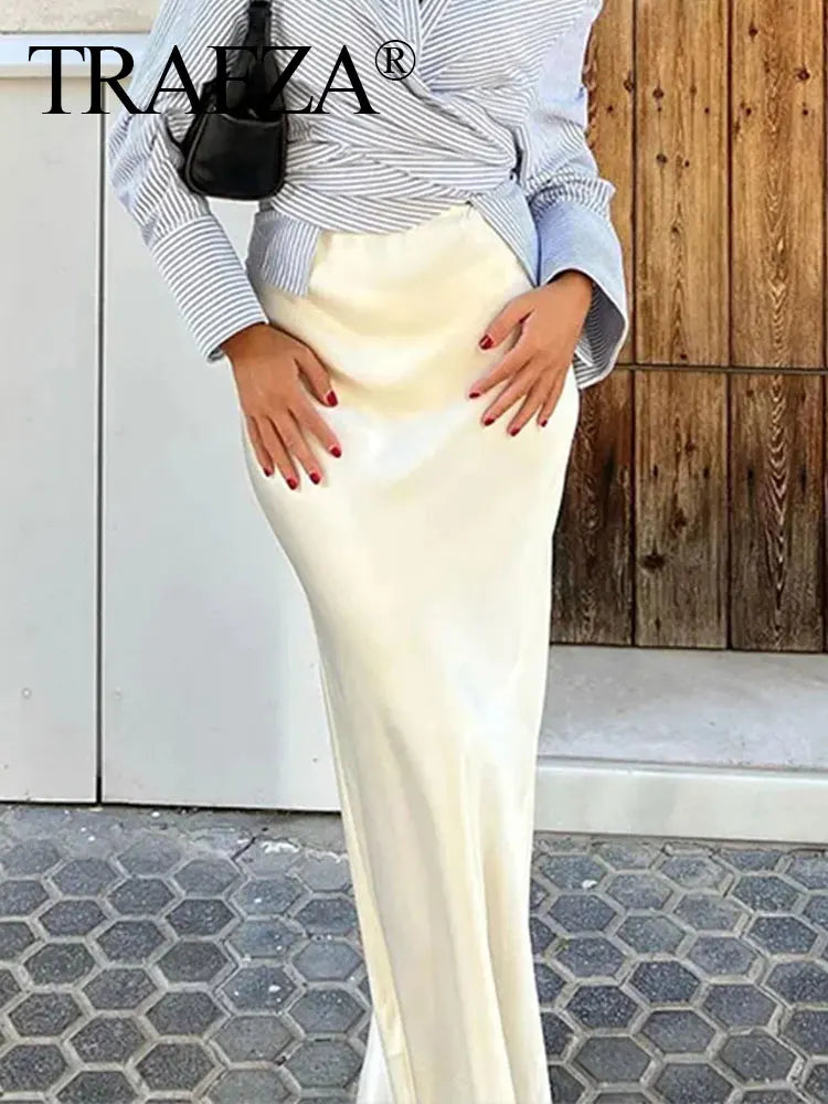 Long Skirt Classic Satin