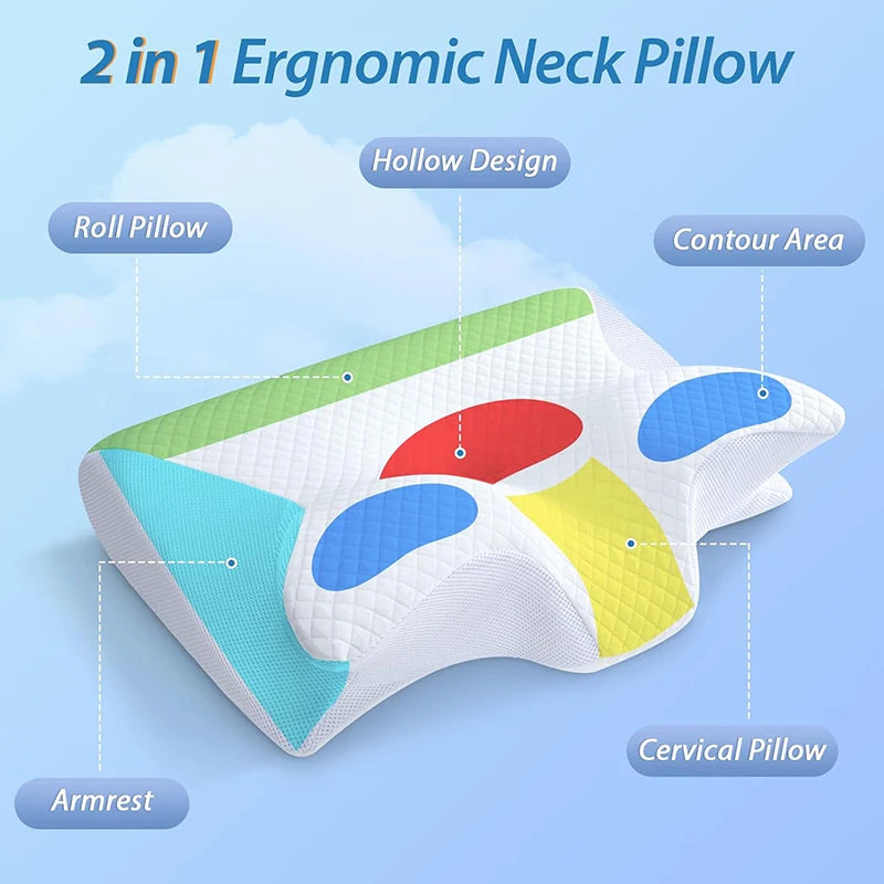 Orthopaedic Memory Foam Pillow – Ergonomic Comfort for Perfect Nights