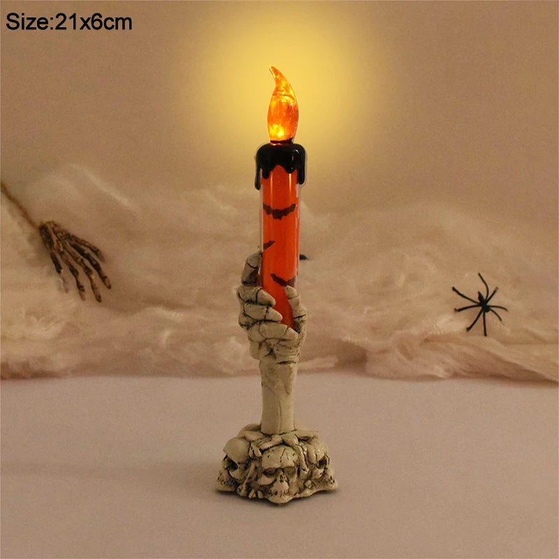 Halloween Led Candles Skeleton Ghost Hands