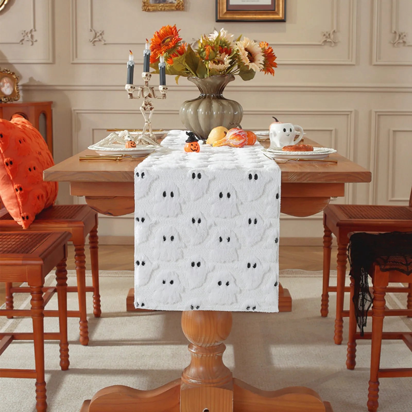 Halloween Theme Ghost Tablecloth Creative Home