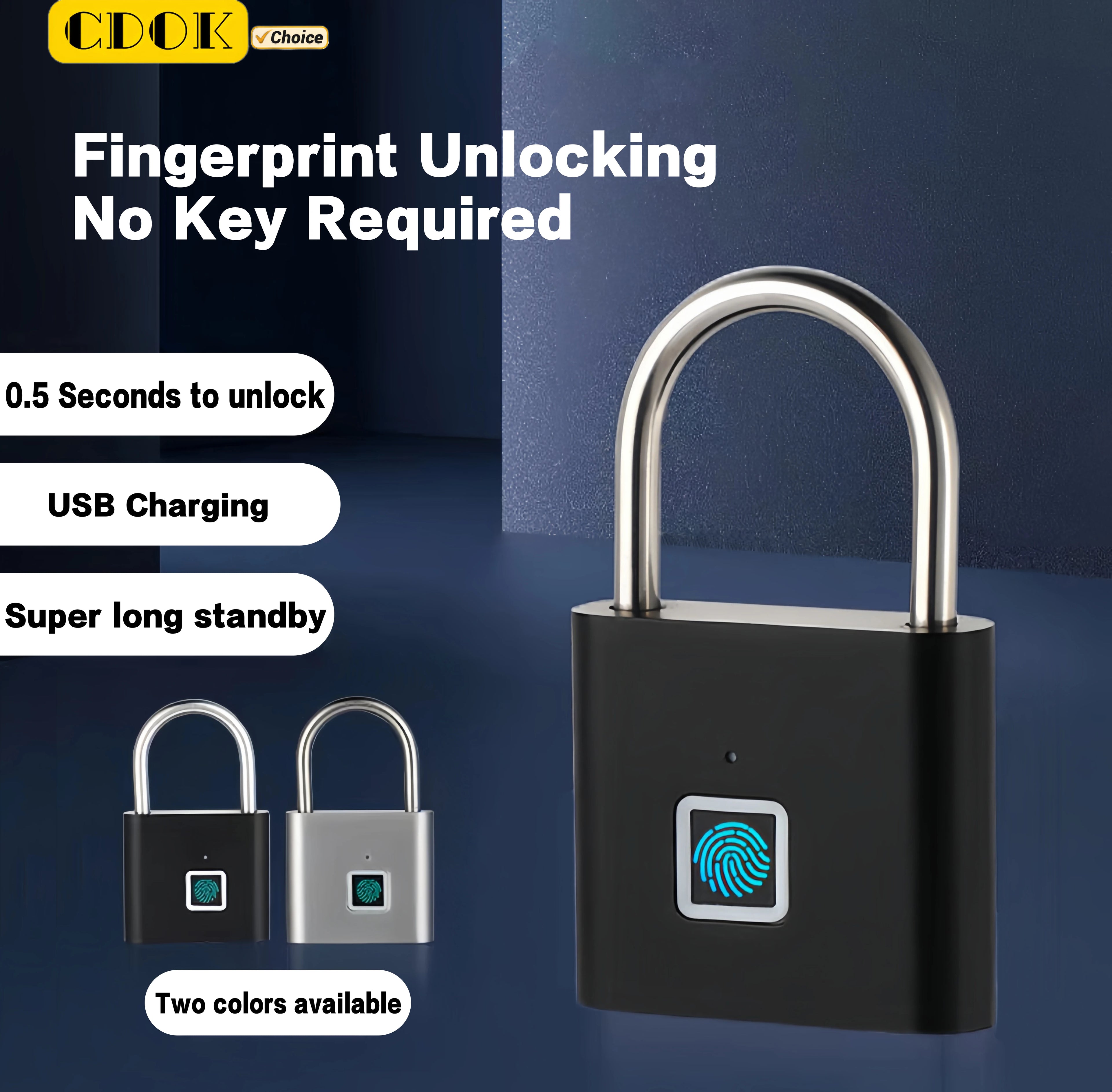CDOK P2 Biometric Digital Padlock