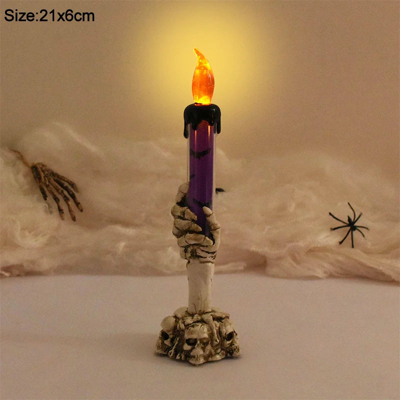 Halloween Led Candles Skeleton Ghost Hands