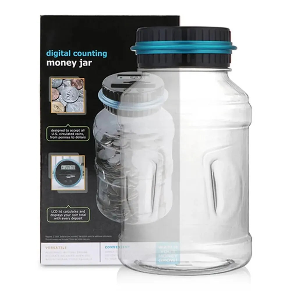 Digital Coin Counting Money Jar