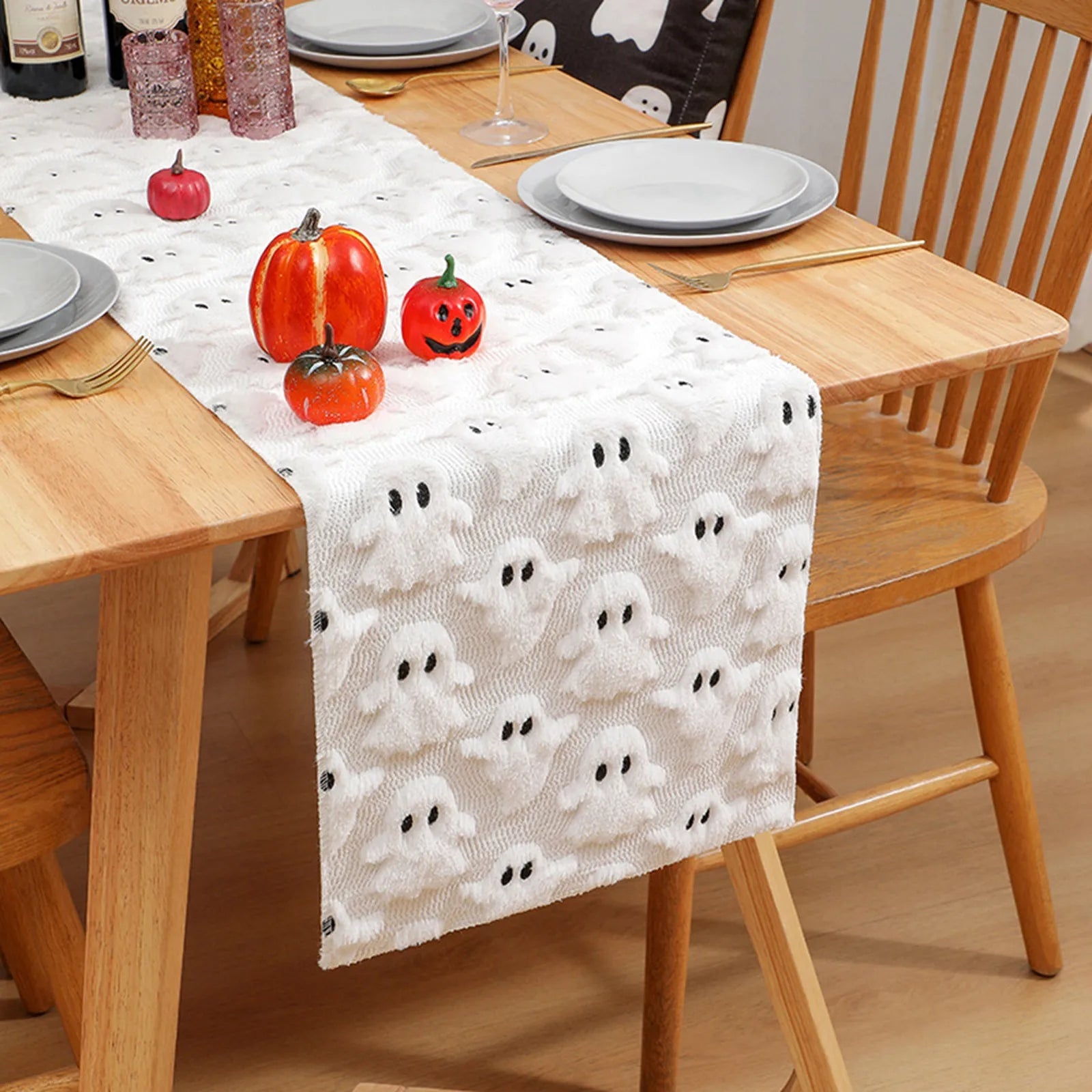 Halloween Theme Ghost Tablecloth Creative Home