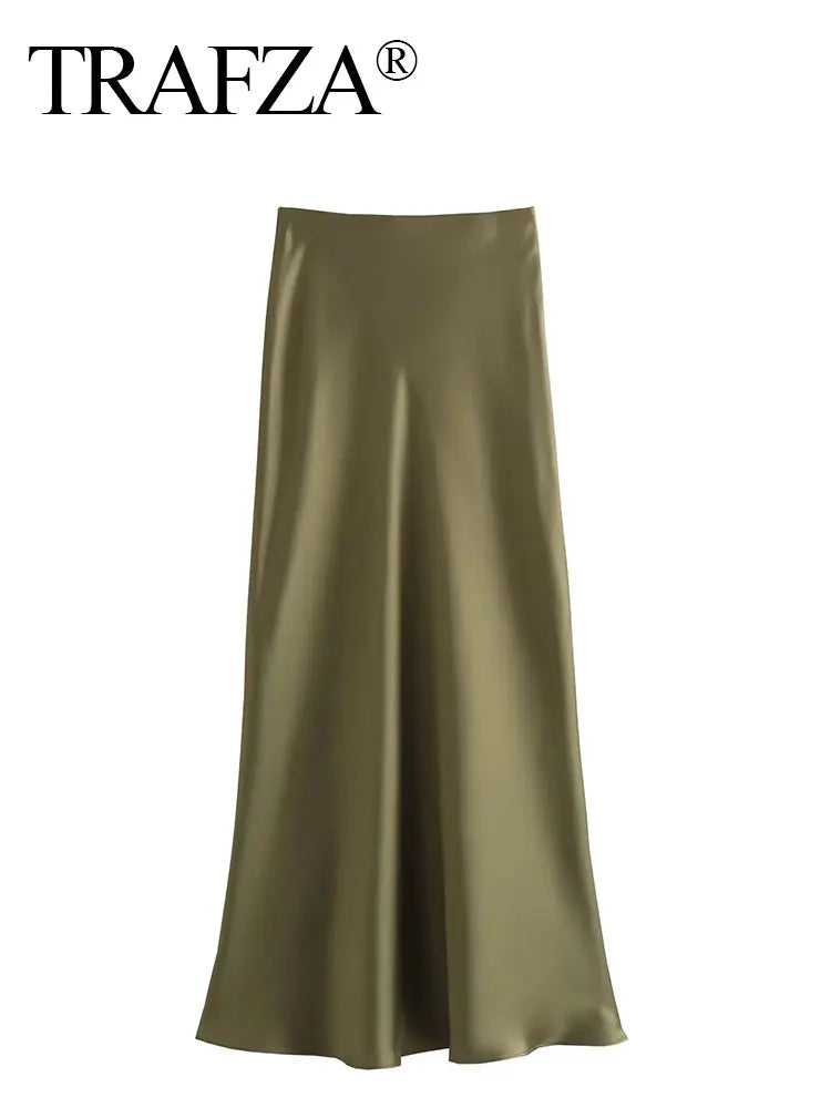 Long Skirt Classic Satin