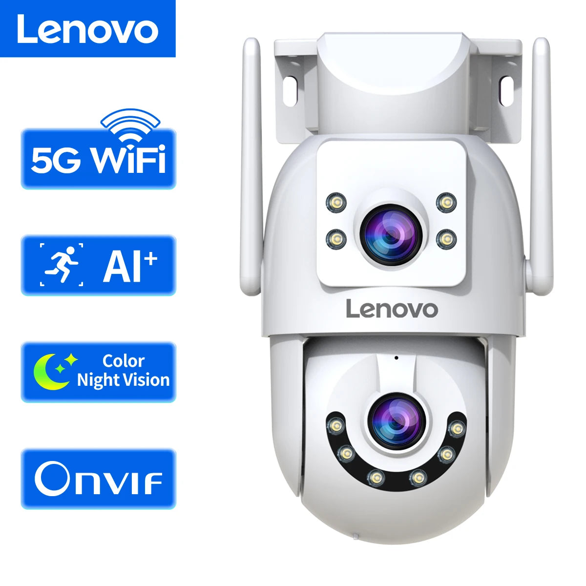 Lenovo 4K Wi-Fi 5G PTZ Surveillance Camera – Smart Security for Your Home & Business