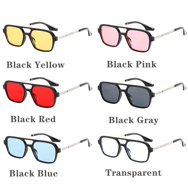 Retro Brand Small Rectangle Sunglasses