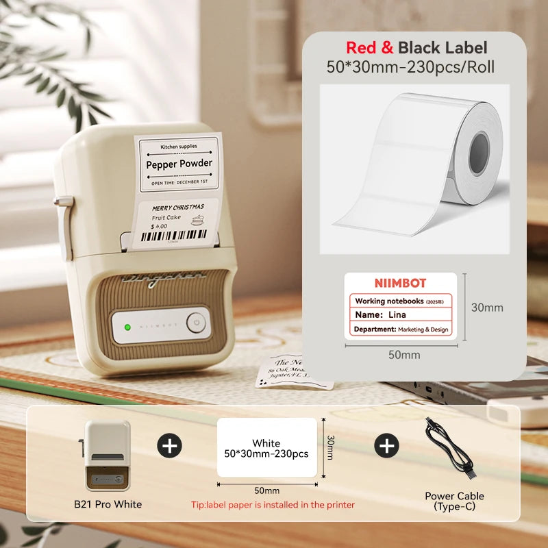 Niimbot B21 Pro portable label printer