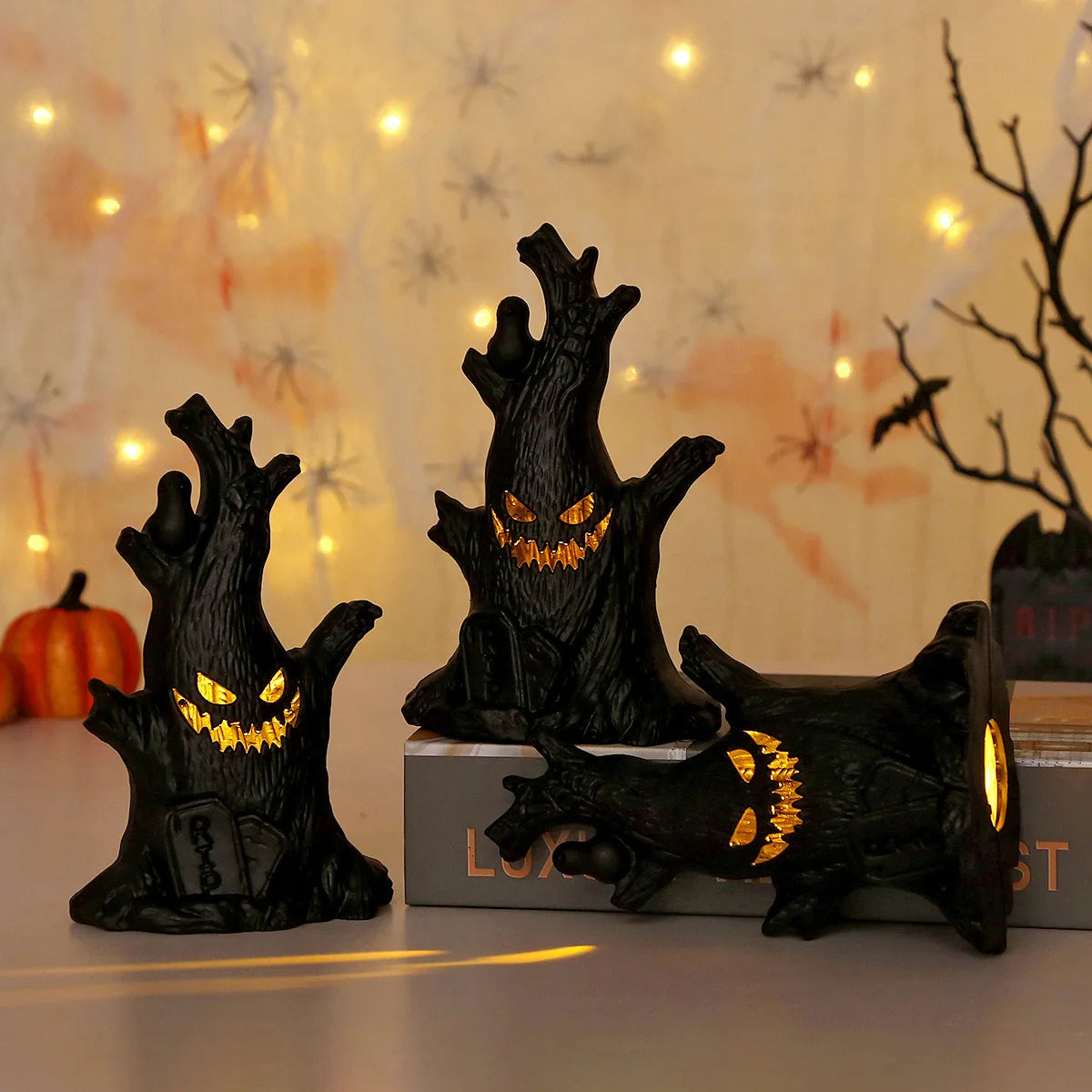 Halloween Decoration Ghost Tree Led Night