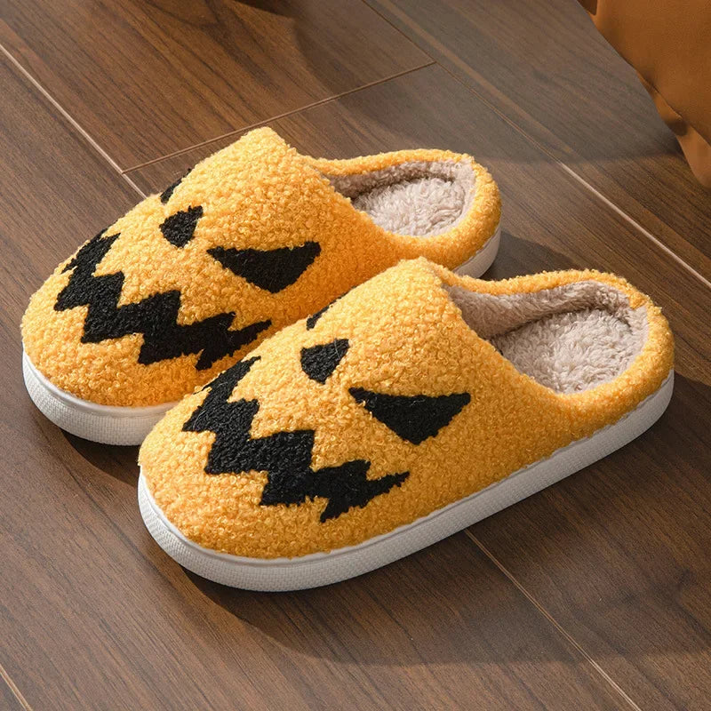 Halloween Slippers Embroidered Indoor