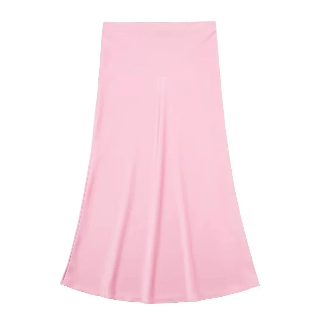 Long Skirt Classic Satin