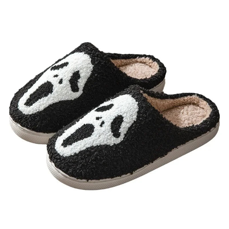 Halloween Slippers Embroidered Indoor