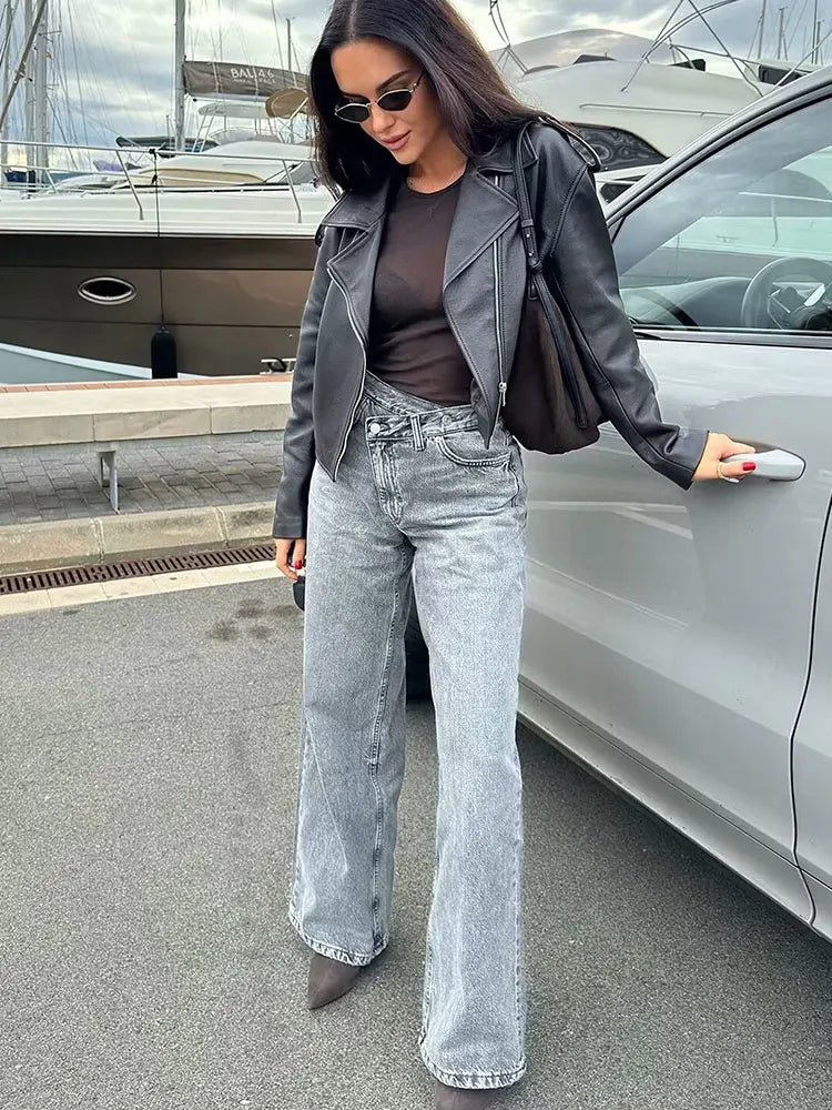 Straight Jeans Vintage Denim Pants