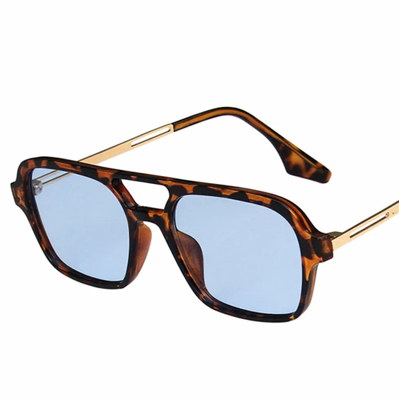 Retro Brand Small Rectangle Sunglasses