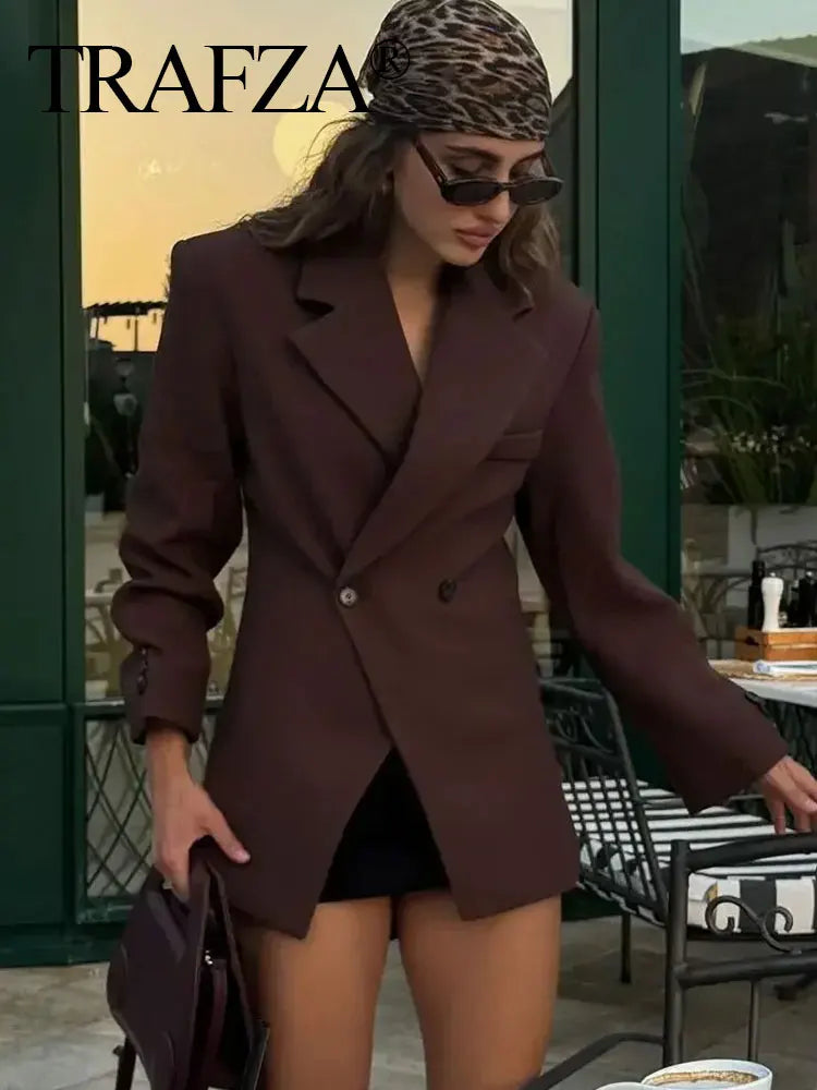 Blazer Lapel Slim Double