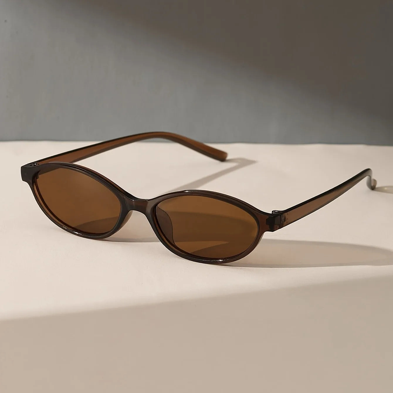 Oval Frame Classic Glasses Versatile