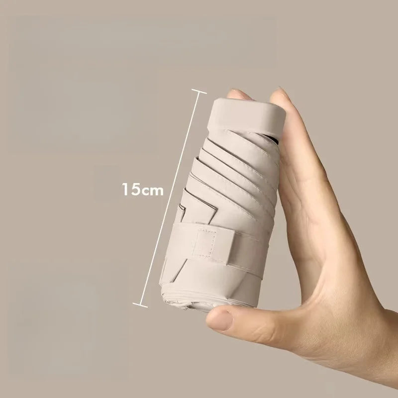 Mini Portable Umbrella – Stylish Protection Against Sun & Rain