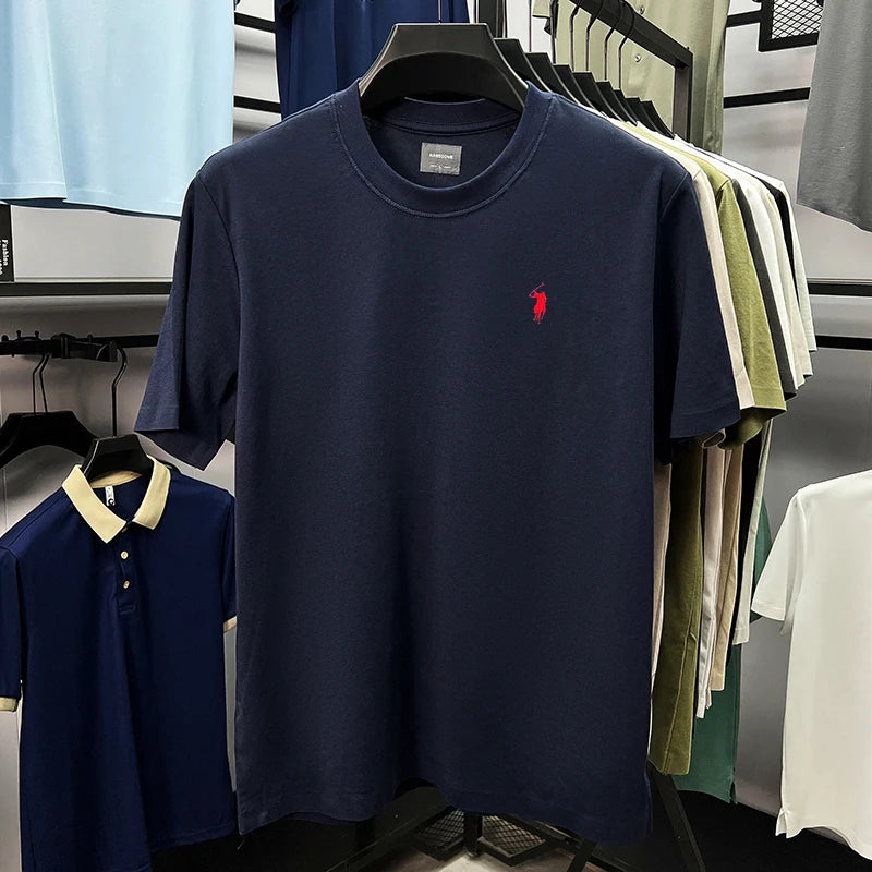 silky cotton breathable short sleeve T-shirt