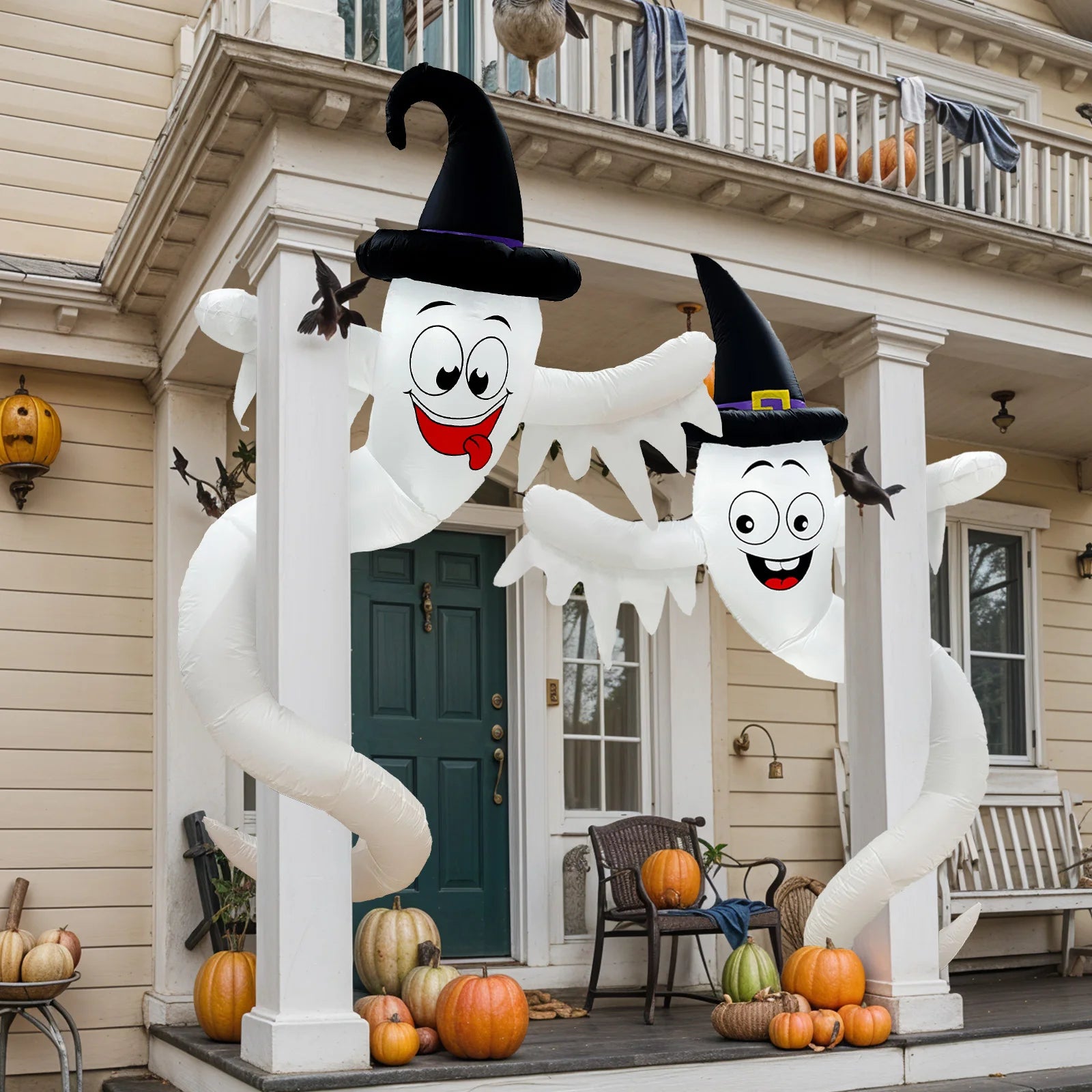2 pcs Halloween Inflatables Outdoor Decor