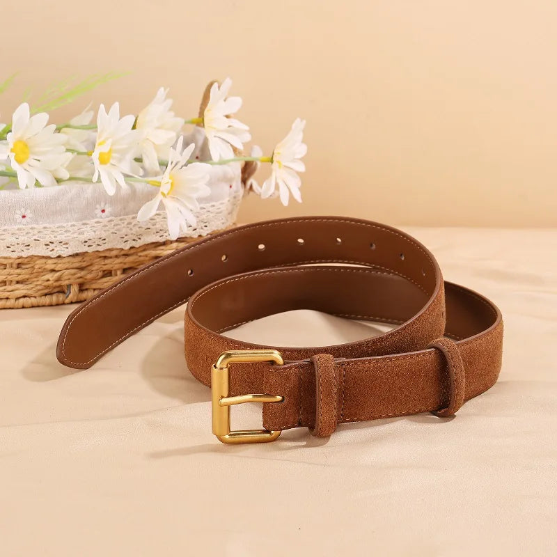 Suede Belt Dresses & Jeans Vintage