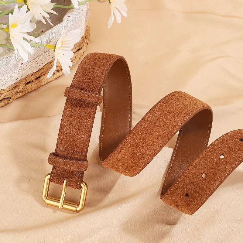 Suede Belt Dresses & Jeans Vintage