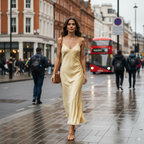 Satin Long Dress