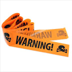 1PC Halloween Props Window Prop Warning line Plastic Skull