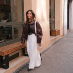 Vintage Wine Red Loose Jacket
