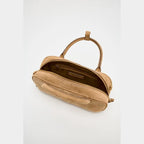 Mini Double Handle Suede Bag