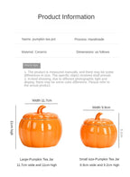 Simulated Pumpkin Tea Jar Ceramic Candy