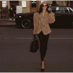 Retro Brown Up Suede Jacket