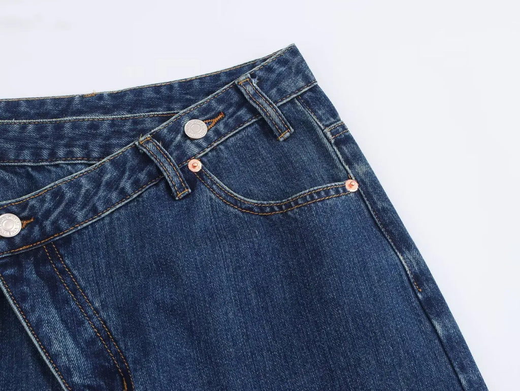 Straight Jeans Vintage Denim Pants