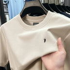 silky cotton breathable short sleeve T-shirt
