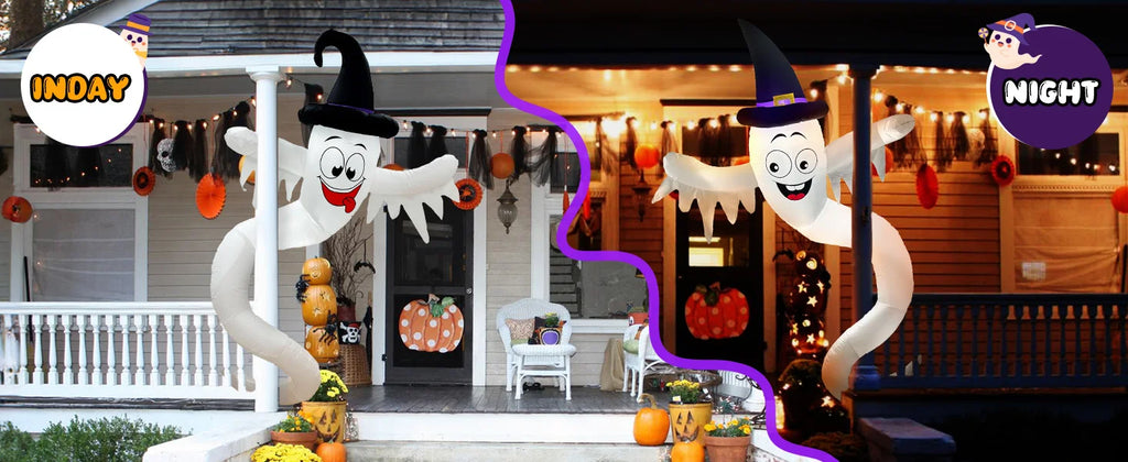 2 pcs Halloween Inflatables Outdoor Decor