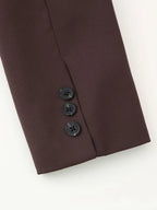 Blazer Lapel Slim Double