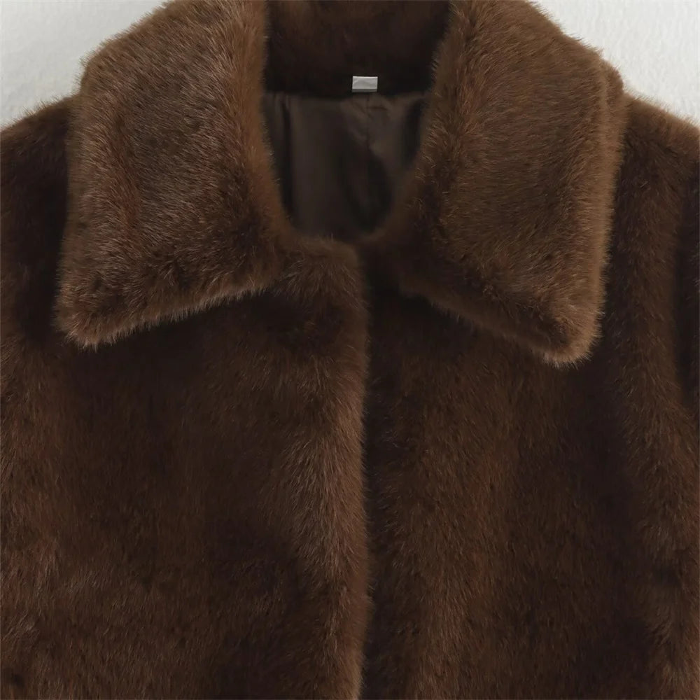 Embellished brown long sleeved jacket